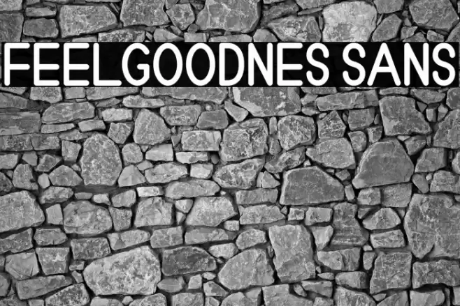 Feelgoodnes sans Font examples