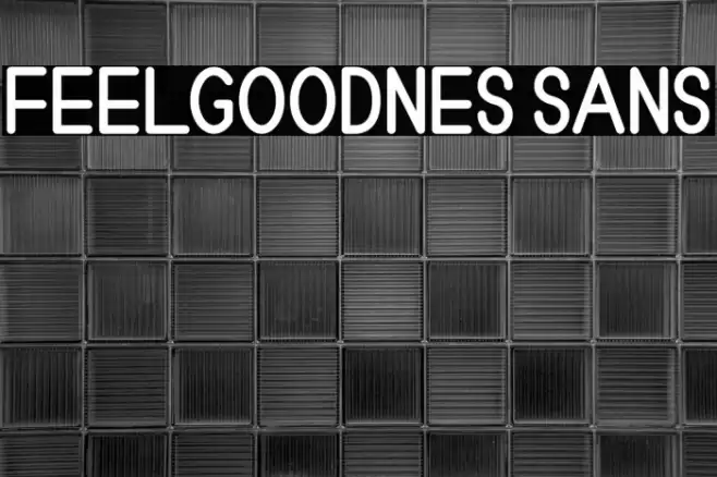Feelgoodnes sans Font examples