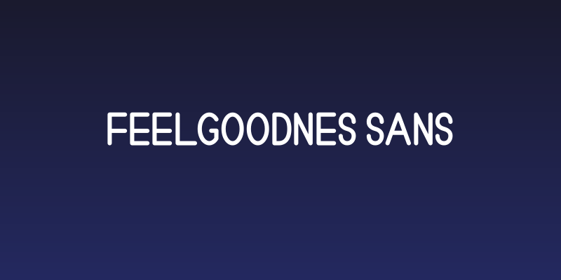 Feelgoodnes sans Social Header
