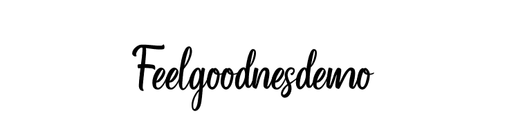 Feelgoodnes_demo  Frei Schriftart Herunterladen