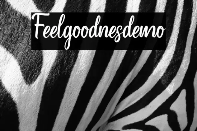 Feelgoodnes_demo Font examples