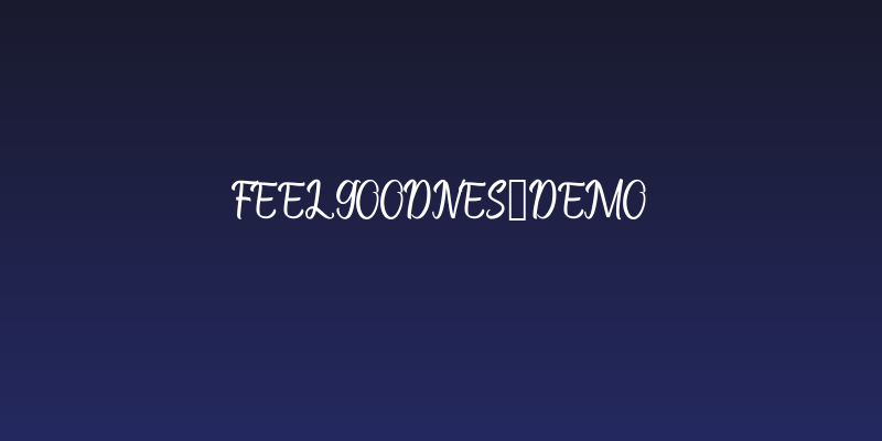 Feelgoodnes_demo Social Header