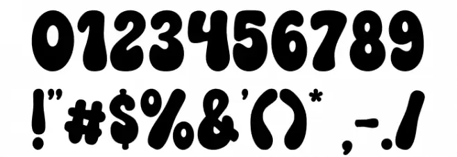 Feelin Jolly Regular Font OTHER CHARS