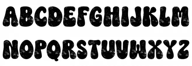 Feelin Jolly Regular Font UPPERCASE