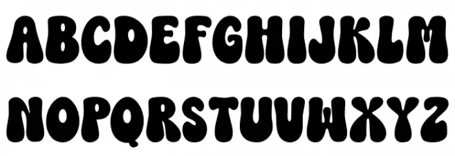 Feelin Jolly Regular Font LOWERCASE