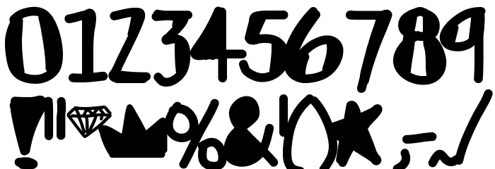 FeelinLikeGold Font OTHER CHARS