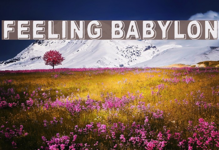 Feeling Babylon Font examples
