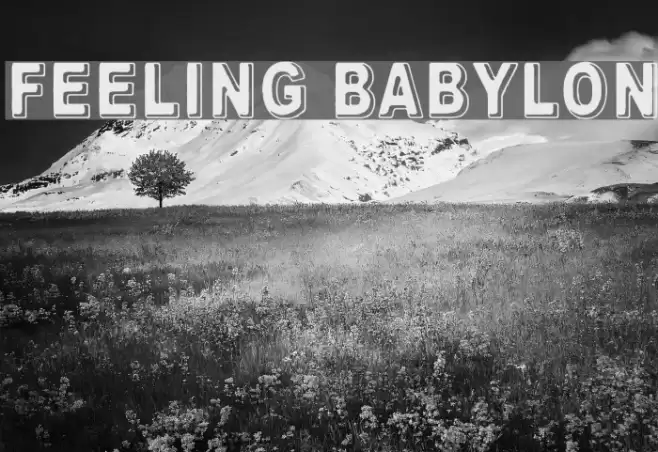 Feeling Babylon Шрифта examples