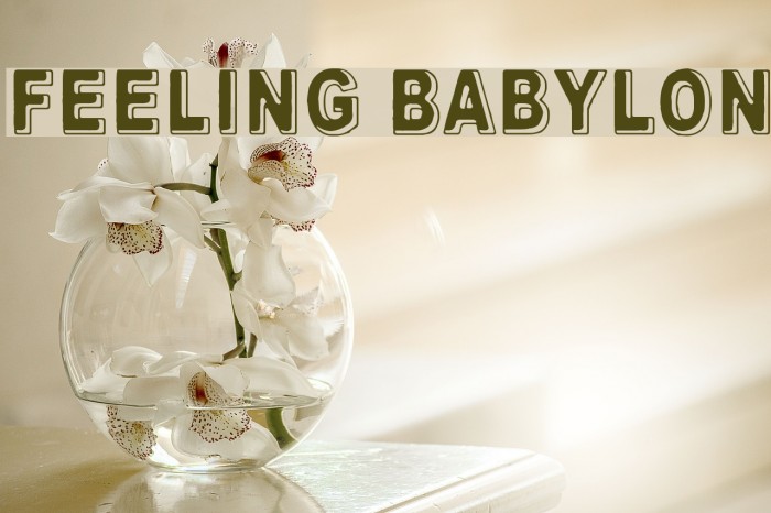 Feeling Babylon Font examples