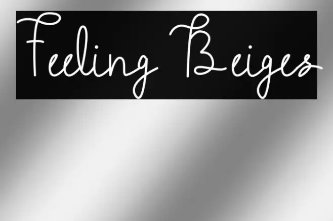 Feeling Beiges Font examples