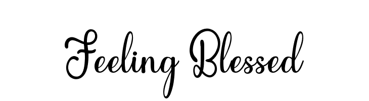 Feeling Blessed  font caratteri gratis