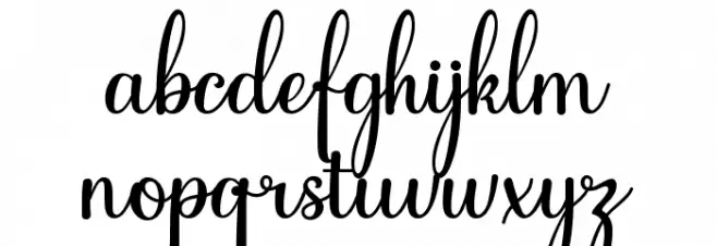 Feeling Blessed Schriftart Kleinbuchstaben