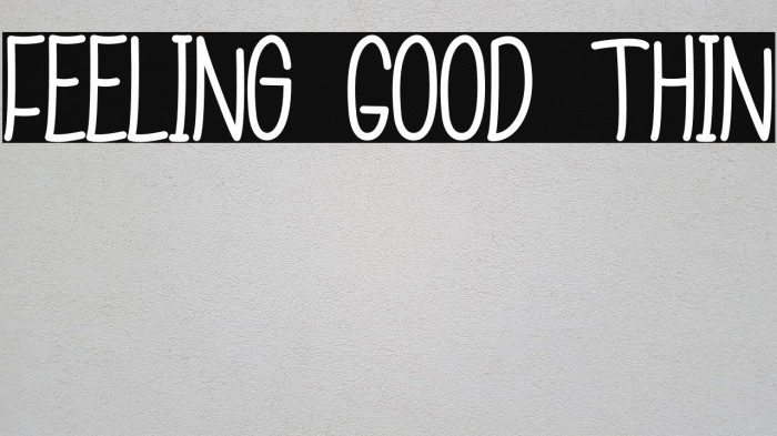 Feeling Good Thin Font examples
