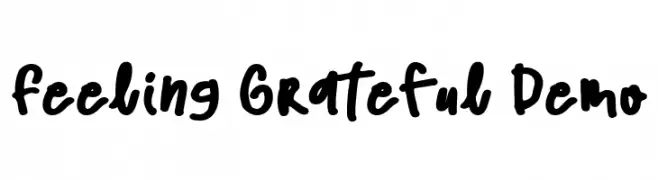 Feeling Grateful Demo Fonte