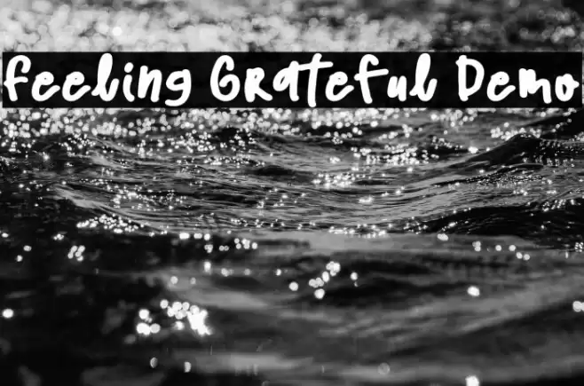 Feeling Grateful Demo Fonte examples
