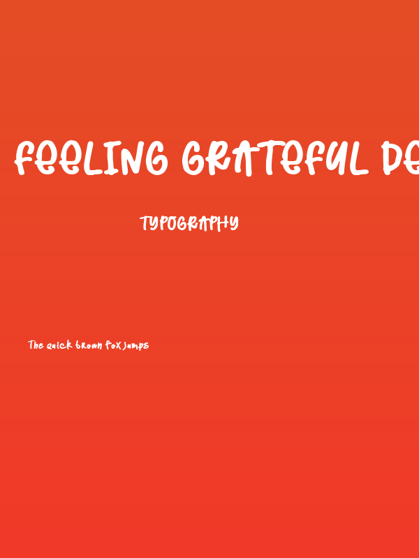 Feeling Grateful Demo Poster