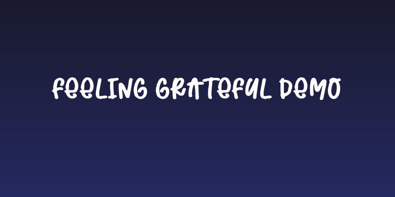 Feeling Grateful Demo Social Header