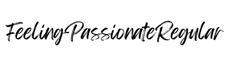 Feeling Passionate Regular  नि: शुल्क फ़ॉन्ट्स डाउनलोड
