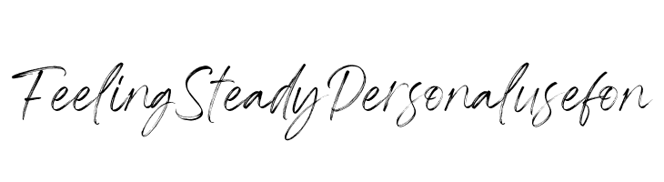 Feeling Steady Personal use fon  font caratteri gratis
