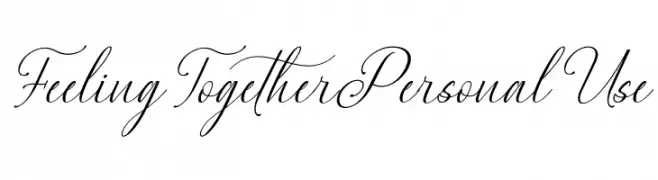 Feeling Together Personal Use  Descarca Fonturi Gratis