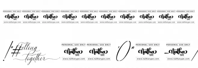 Feeling Together Personal Use Font Alte caractere