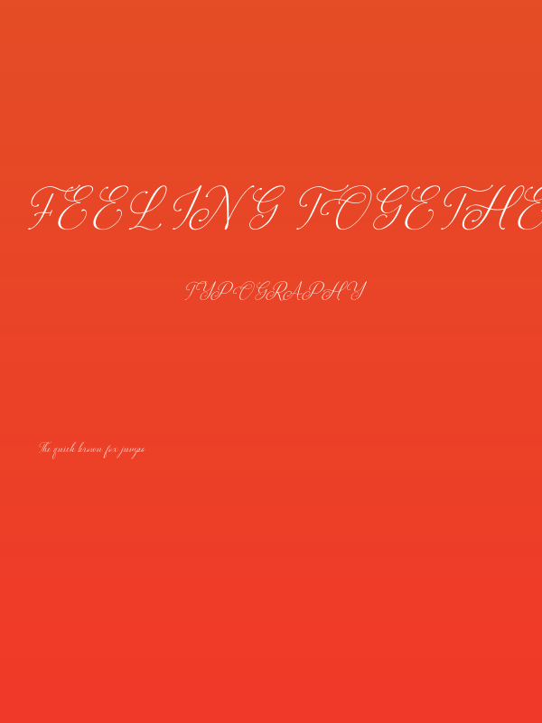 Feeling Together Personal Use Poster