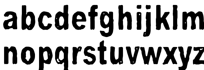 Feelings On / Off Font LOWERCASE