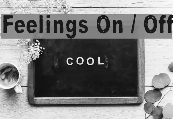 Feelings On / Off Font examples