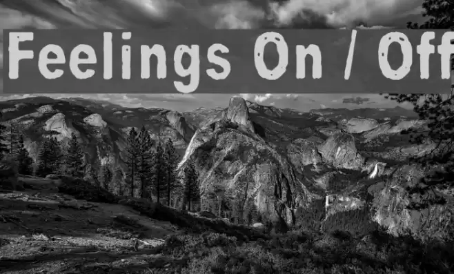 Feelings On / Off Font examples