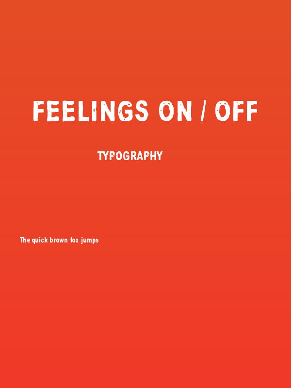Feelings On / Off Poster