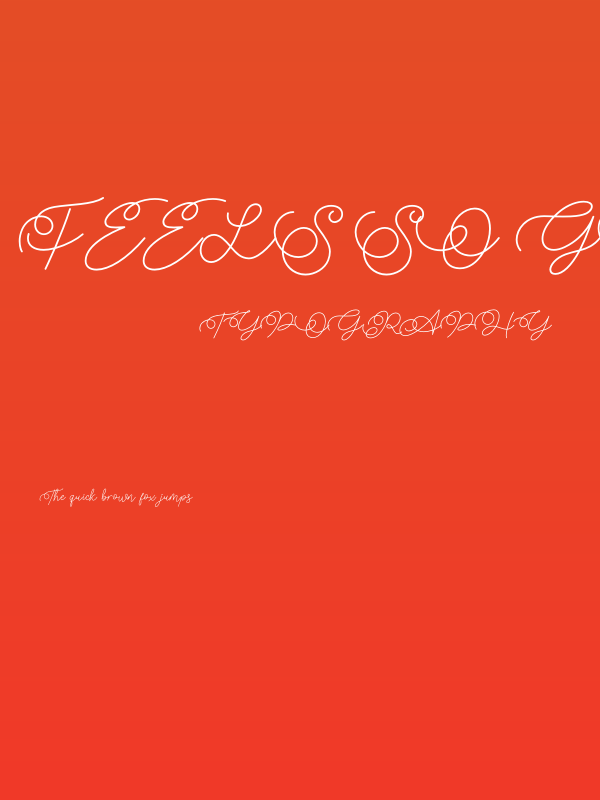 Feels so Good Poster