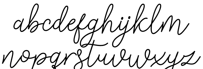 Feels so Good Font LOWERCASE
