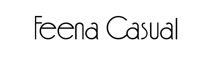 Feena Casual  Frei Schriftart Herunterladen