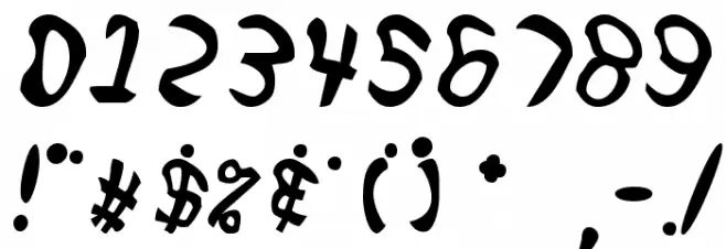 Feetish Font OTHER CHARS