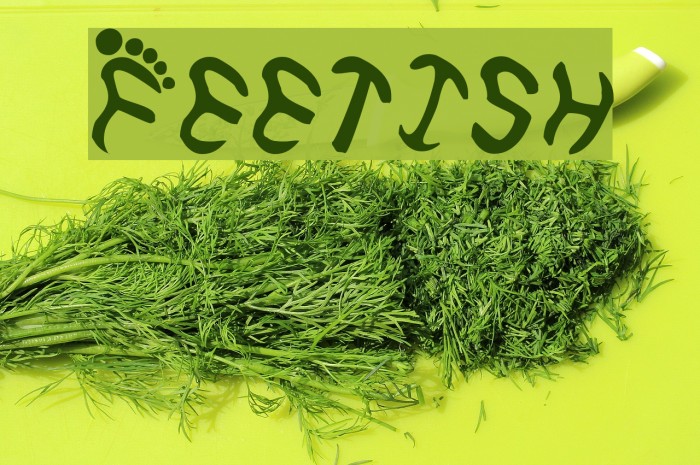 Feetish Font examples