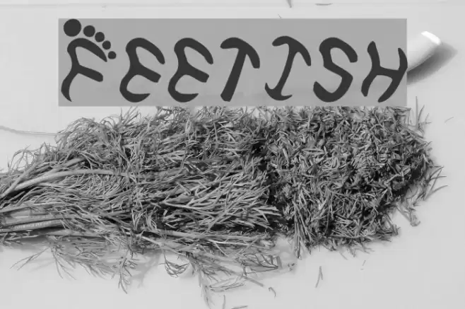 Feetish Font examples