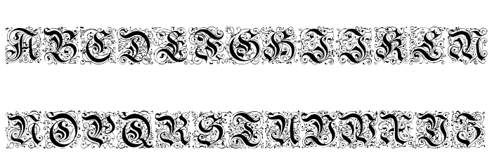 Feinsliebchen Barock Regular Font LOWERCASE