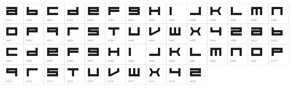 Feisar Regular Character Map