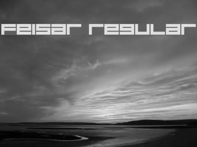 Feisar Regular Font examples