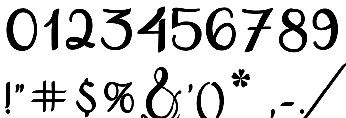 Feisty Font OTHER CHARS