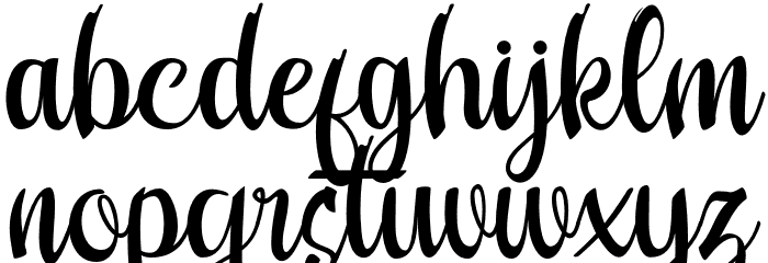 Feisty Font LOWERCASE