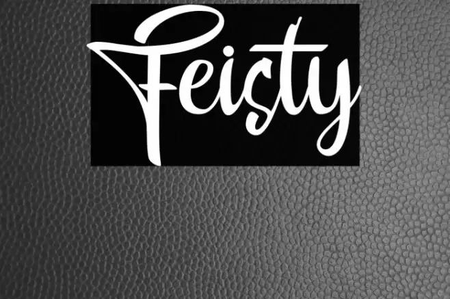 Feisty Font examples