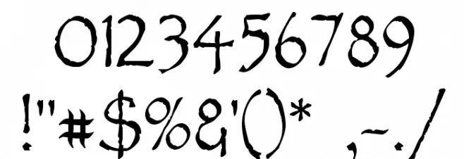 Feldicouth Norm Schriftart Anderer Schreiben