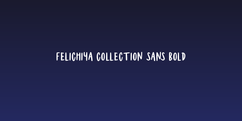 Felichiya Collection Sans Bold Social Header