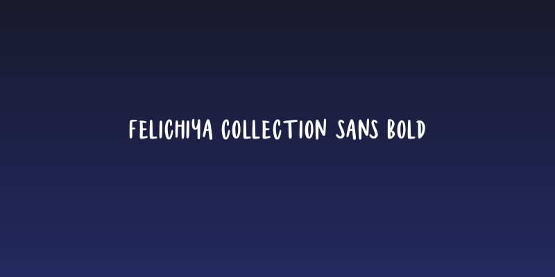 Felichiya Collection Sans Bold Social Header