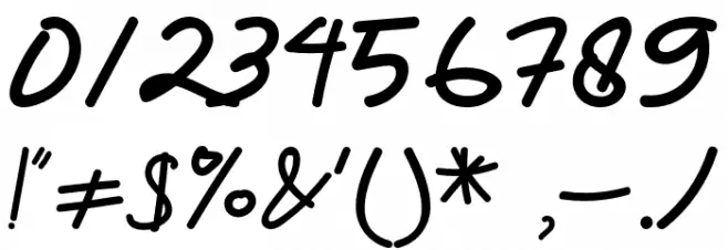 Felicia-Regular Font OTHER CHARS