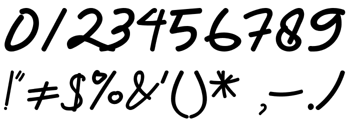 Felicia Regular Font OTHER CHARS