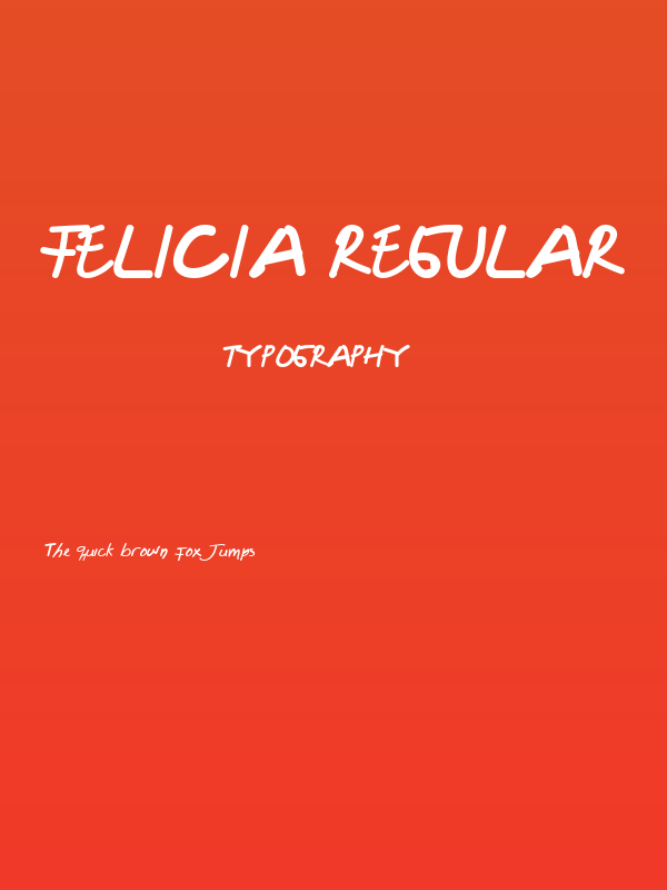 Felicia Regular Poster