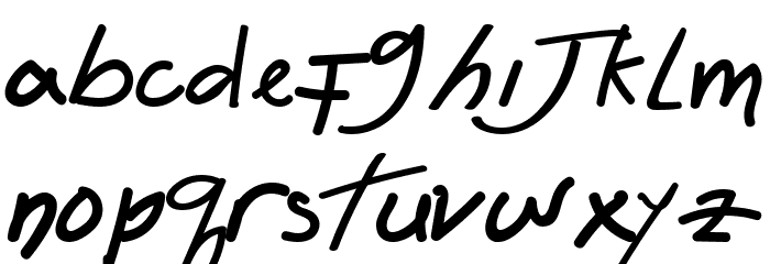 Felicia Regular Font LOWERCASE