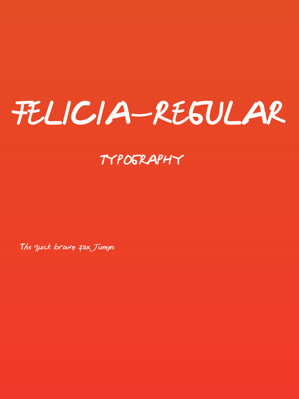 Felicia-Regular Poster